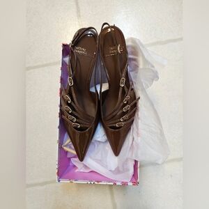 Jeffrey Campbell Brown Espresso Lash 2 Kitten Heels 9